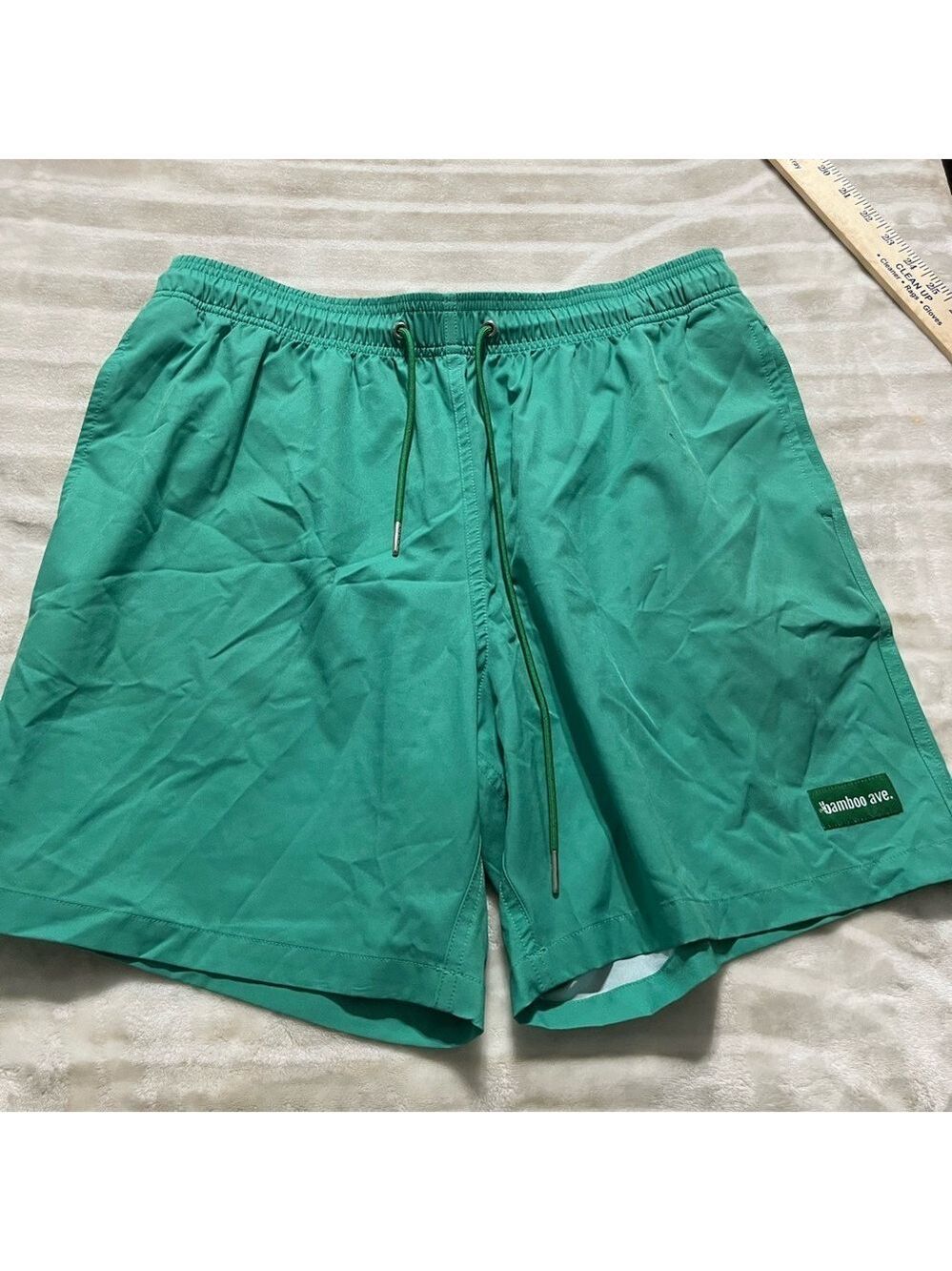 COPY - Bamboo Large Green Swimming Trunks